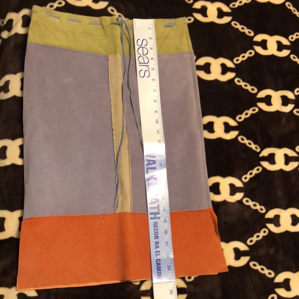 ILLIA 100% LEATHER SKIRT SIZE M - Picture 8 of 11